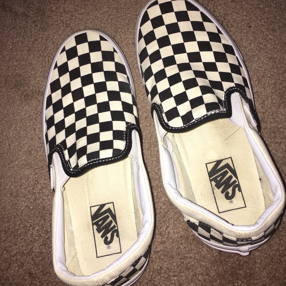Checkered vans size 7.5 in women’s